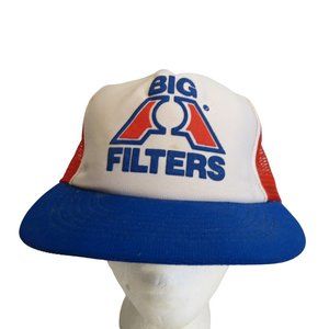 Big A Filters Hat Mesh Snapback Trucker Baseball Cap VTG USA